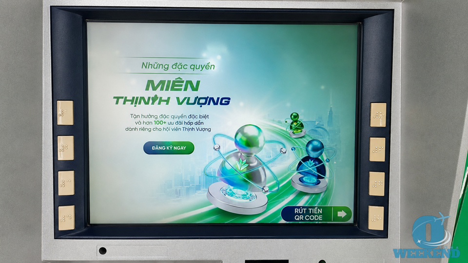 VPBankのATMの待機画面